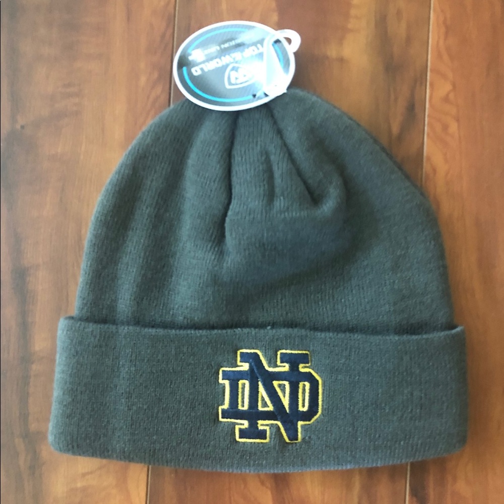 Notre Dame Grey Beanie - New with tags